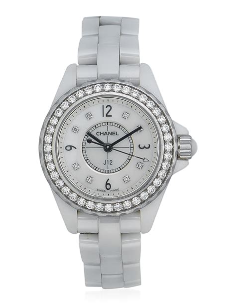 Chanel white star watch